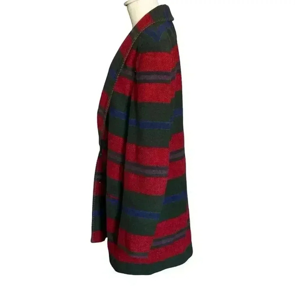 Vintage 90’s Casual Corner Womens Aztec Western Wool Blend Jacket Sz 10 - Picture 3 of 8